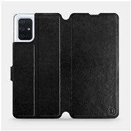 Flip case for Samsung Galaxy A71 in Black&Gray with grey interior - Phone Cover