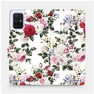 Flip case for Samsung Galaxy A71 - MD01S Rose on white - Phone Cover