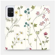 Flip case for Samsung Galaxy A71 - MD03S Thin plants with flowers - Phone Cover