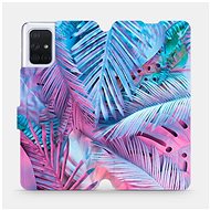 Flip case for Samsung Galaxy A71 - MG10S Purple and blue leaves - Phone Cover