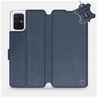 Flip case for Samsung Galaxy A71 - Blue - leather - Blue Leather - Phone Cover