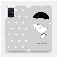 Flip case for Samsung Galaxy A71 - MH08P Bear and penguin - always with you - Phone Cover