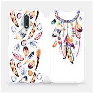 Flip case for mobile Nokia 2.3 - M003S Trap and colourful feathers - Phone Cover