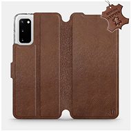 Flip case for Samsung Galaxy S20 - Brown - leather - Brown Leather - Phone Cover