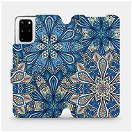 Flip case for Samsung Galaxy S20 Plus - V108P Blue mandala flowers - Phone Cover