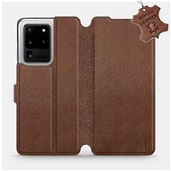 Flip case for Samsung Galaxy S20 Ultra - Brown - Leather - Brown Leather - Phone Cover