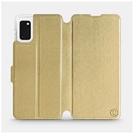 Flip case for Samsung Galaxy A41 in Gold&Gray with grey interior - Phone Cover