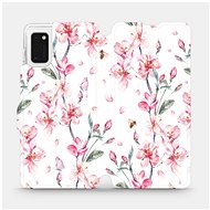 Flip case for Samsung Galaxy A41 - M124S Pink flowers - Phone Cover