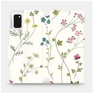 Flip case for Samsung Galaxy A41 - MD03S Thin plants with flowers - Phone Cover