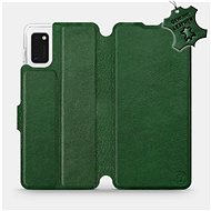 Flip case for Samsung Galaxy A41 - Green - leather - Green Leather - Phone Cover
