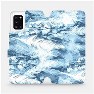 Flip mobile phone case Samsung Galaxy A31 - M058S Light blue horizontal feathers - Phone Cover