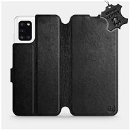 Flip case for Samsung Galaxy A31 - Black - Leather - Black Leather - Phone Cover