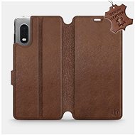 Flip case for Samsung Xcover PRO - Brown - Leather - Brown Leather - Phone Cover
