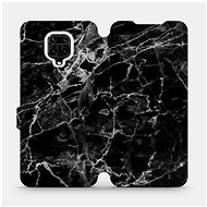 Flip case for Xiaomi Redmi Note 9 Pro - V056P Black marble - Phone Cover