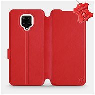 Flip case for Xiaomi Redmi Note 9 Pro - Red - leather - Red Leather - Phone Cover