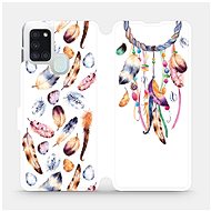 Flip case for Samsung Galaxy A21S - M003S Trap and colourful feathers - Phone Cover