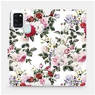 Flip case for Samsung Galaxy A21S - MD01S Rose on white - Phone Cover