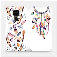 Flip case for Xiaomi Redmi Note 9 - M003S Trap and colourful feathers - Phone Cover