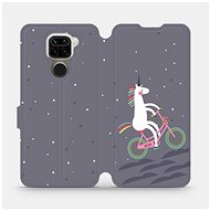 Flip case for Xiaomi Redmi Note 9 - V024P Unicorn on a bike - Phone Cover