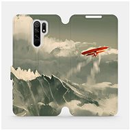 Flip case for Xiaomi Redmi 9 - MA03P Orange plane in the mountains - Phone Cover