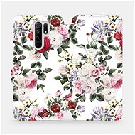 Flip case for Xiaomi Redmi 9 - MD01S Rose on white - Phone Cover