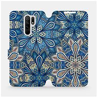 Flip case for Xiaomi Redmi 9 - V108P Blue mandala flowers - Phone Cover