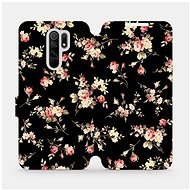 Flip case for Xiaomi Redmi 9 - VD02S Flowers on black - Phone Cover