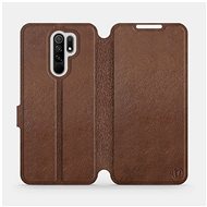 Flip case for Xiaomi Redmi 9 - Brown - Leather - Brown Leather - Phone Cover