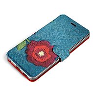 Flip mobile phone case Xiaomi Redmi 9A - MD05P Denim flowers - Phone Cover