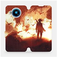 Flip mobile phone case Nokia 8.3 5G - MA06S Figure on fire - Phone Cover