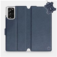 Flip case for Samsung Galaxy Note 20 - Blue - leather - Blue Leather - Phone Cover