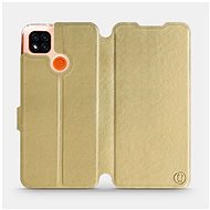 Flip case for Xiaomi Redmi 9C in Gold&Orange with orange interior - Phone Cover