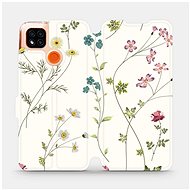 Flip mobile phone case Xiaomi Redmi 9C - MD03S Thin plants with flowers - Phone Cover