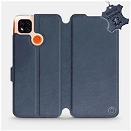 Flip case for Xiaomi Redmi 9C - Blue - leather - Blue Leather - Phone Cover