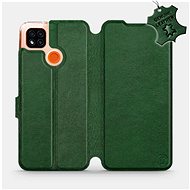 Flip case for Xiaomi Redmi 9C - Green - leather - Green Leather - Phone Cover