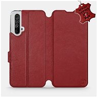 Flip case for Realme X3 SuperZoom - Dark Red - Leather - Dark Red Leather - Phone Cover