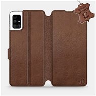 Flip case for Samsung Galaxy M51 - Brown - leather - Brown Leather - Phone Cover