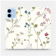 Flip case for Apple iPhone 12 mini - MD03S Thin plants with flowers - Phone Cover