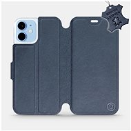 Mobiwear Flip mobile case Apple iPhone 12 mini - Blue - leather - Blue Leather - Phone Cover
