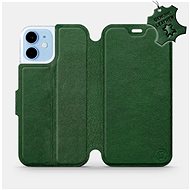 Flip mobile case Apple iPhone 12 mini - Green - leather - Green Leather - Phone Cover