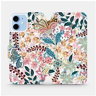 Flip case for Apple iPhone 12 mini - MX04S Intricate flowers and leaves - Phone Cover