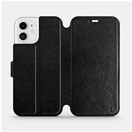 Flip case for Apple iPhone 12 in Black&Gray with grey interior - Phone Cover