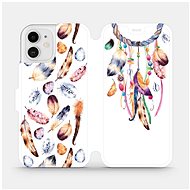 Flip case for Apple iPhone 12 - M003S Trap and colourful feathers - Phone Cover