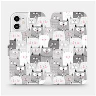 Flip mobile case for Apple iPhone 12 - M099P Cats - Phone Cover