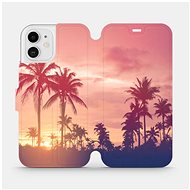 Flip mobile phone case Apple iPhone 12 - M134P Palms and pink sky - Phone Cover