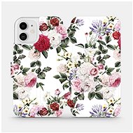 Flip mobile phone case Apple iPhone 12 - MD01S Rose on white - Phone Cover