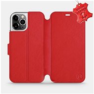 Flip Mobile Case Apple iPhone 12 Pro - Red - Leather - Red Leather - Phone Cover