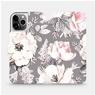 Flip case for Apple iPhone 12 Pro - MX06S Flowers on grey background - Phone Cover