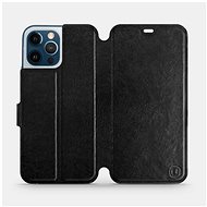 Flip case for Apple iPhone 12 Pro Max in Black&Gray with grey interior - Phone Cover