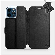 Flip Mobile Case Apple iPhone 12 Pro Max - Black - Leather - Black Leather - Phone Cover